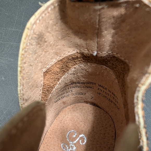 Seychelles Dyed Calf Hair Tan Black Leopard Animal Print Offstage Ankle Boots 7 - Picture 6 of 10